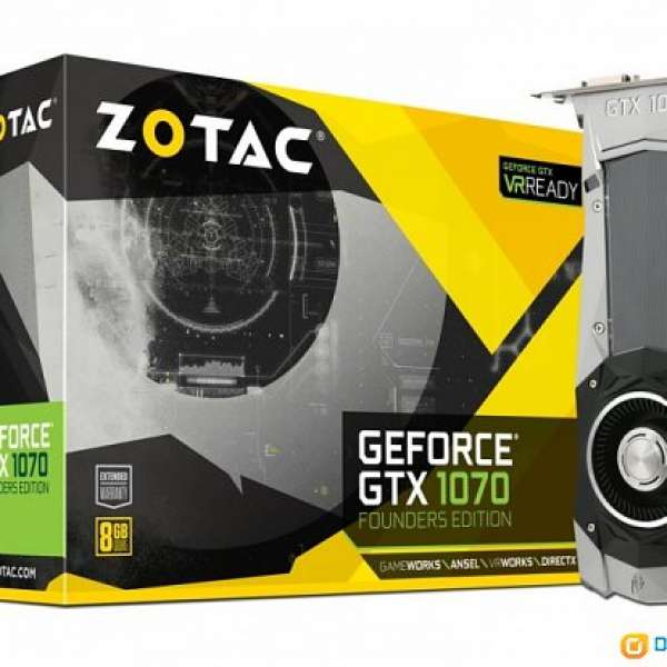 ZOTAC GeForce® GTX 1070 Founders Edition
