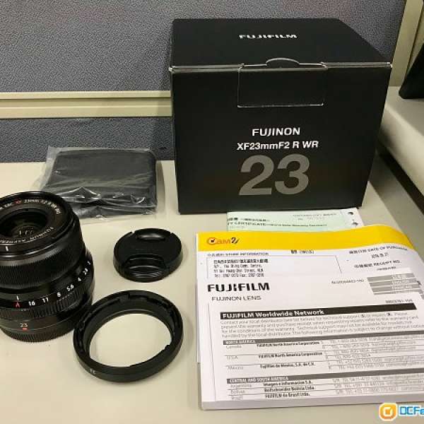 Fujifilm Fujinon XF 23 mm f 2 R WR (仍有約15個月保養)