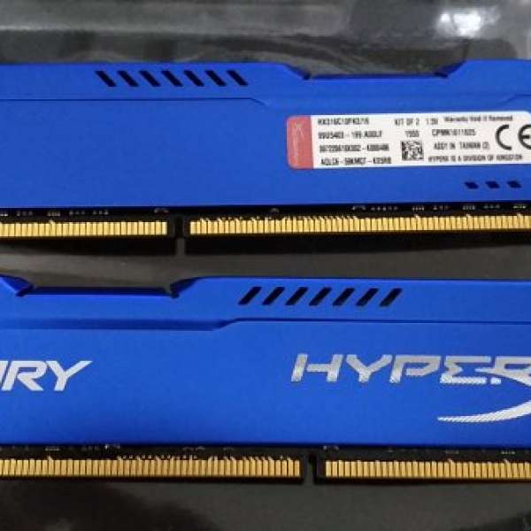 Kingston Hyper-X Fury DDR3 Ram 8g x 2 = 16GB Kit
