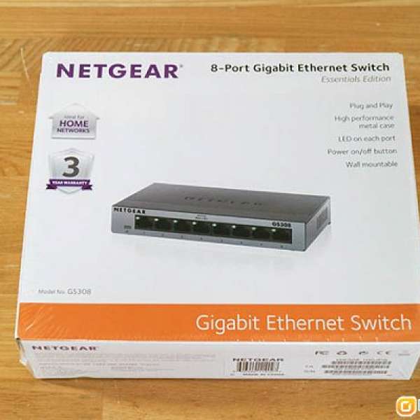 NETGEAR 8-Port Gigabit Ethernet Switch (GS308)