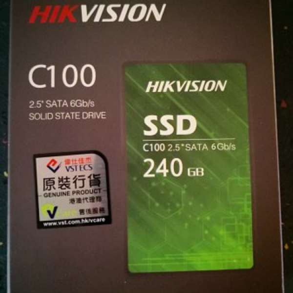 全新Hikvision C100 240GB SSD
