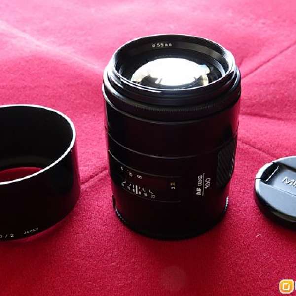 Minolta AF 100mm f2.0 ( not f2.8 ) also for Sony