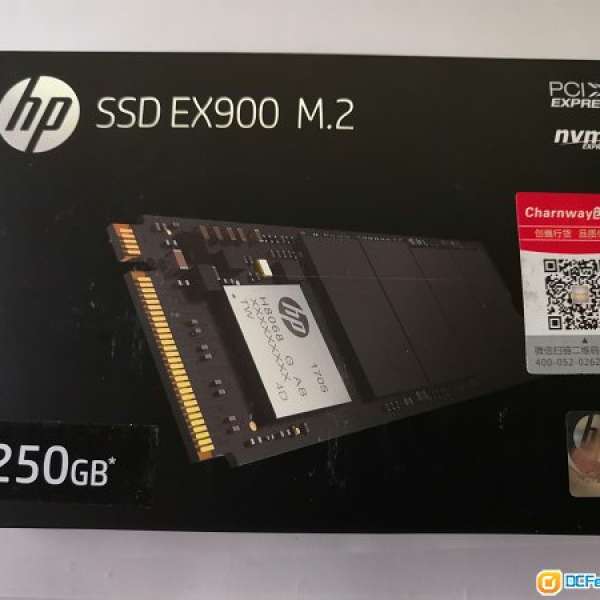 HP SSD EX900 M.2 NVME 250G (1蚊1G SSD)