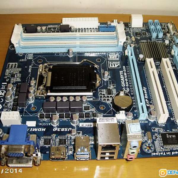 (新淨)GIGABYTE B75 底板 (GA-B75M-D3H ) 100% WORK 已更新BIOS F15