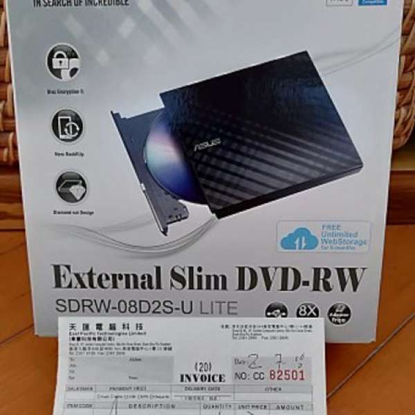 Asus External Slim DVD-RW 外置 DVD 燒碟機