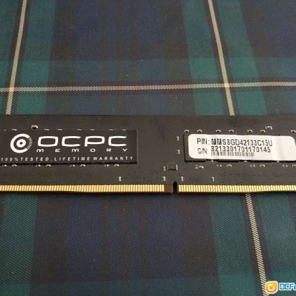 OCPC DDR4 8G 2133Mhz x 1           250HKD