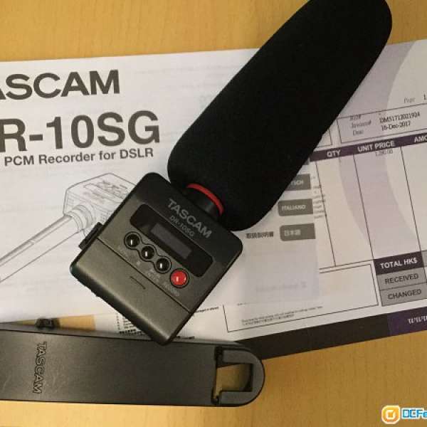 Tascam DR-10SG 一體指向性收音電容咪連錄音機 99% 新有單有保養