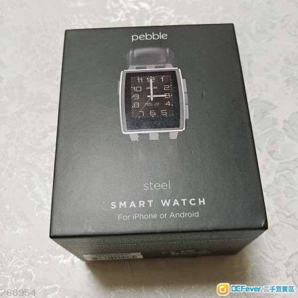 Pebble Steel 智能手錶 Smart Watch Android IOS 可用
