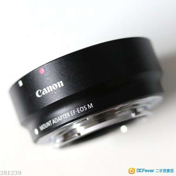 99%新 Canon EF to EF-M adapter 轉接環(without tripod mount)