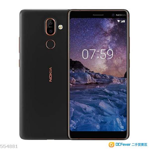 出售99%新 64GB 黑色港行nokia 7 plus