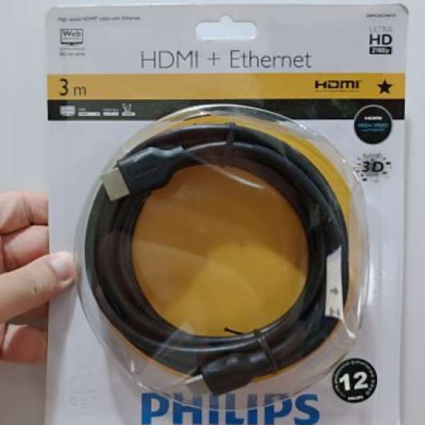 全新 原裝 Philips 飛利浦 HDMI ETHERNET 線 High speed