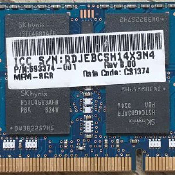 SK Hynix 8gb 2rx8 Pc3l-12800s 1600mhz Laptop RAM Memory