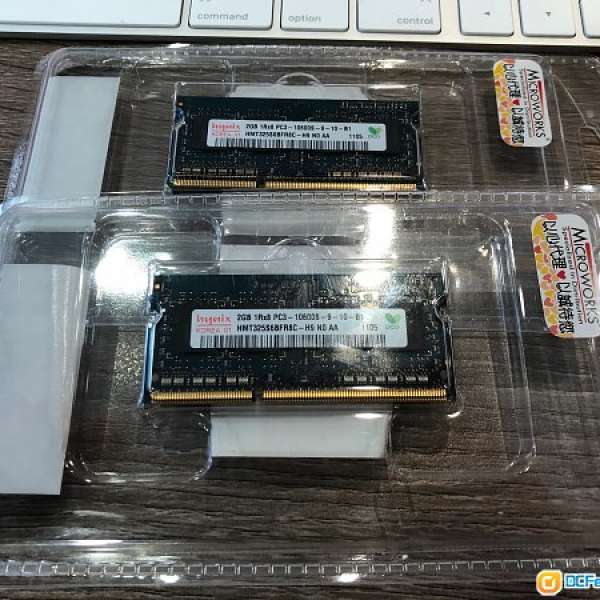 Hynix DDR3 2GB 1333Mhz Notebook Ram sodimm x2 (兩條)