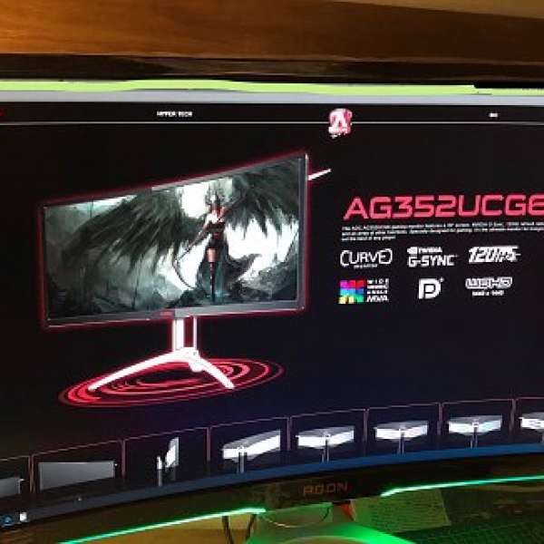 Acer Agon 120hz gsync 21:9 打機必選mon ag352ucg6