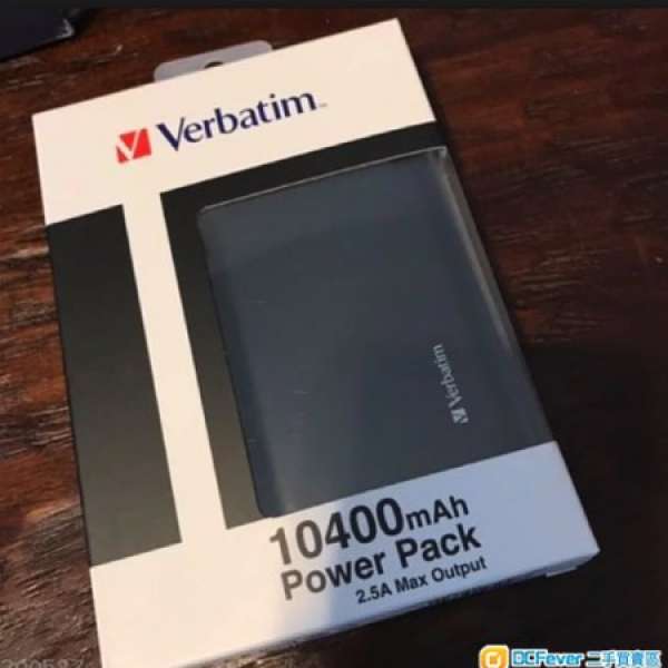 Verbatim 10400mAh Power Pack 外置充電 100%全新 (Black)