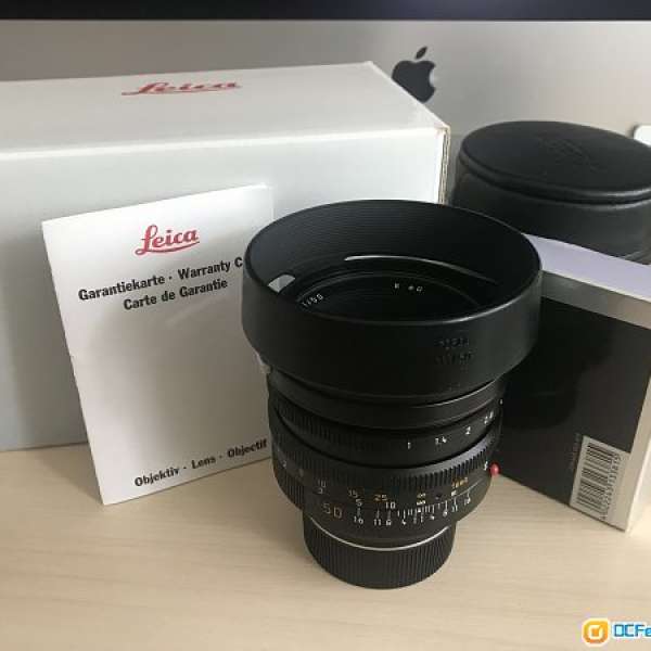 Leica Noctilux-M 50mm f1.0 V3 全套＋Hood + E60 filt