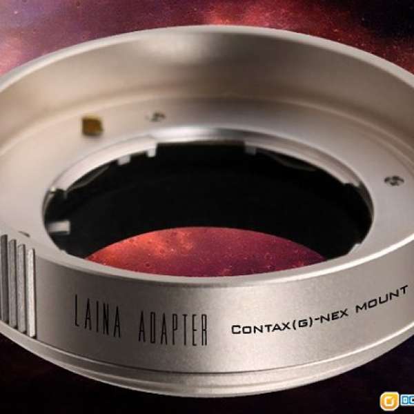 LAINA Contax G to Sony NEX E mount 香檳金色型仔轉接對焦環Adaptor