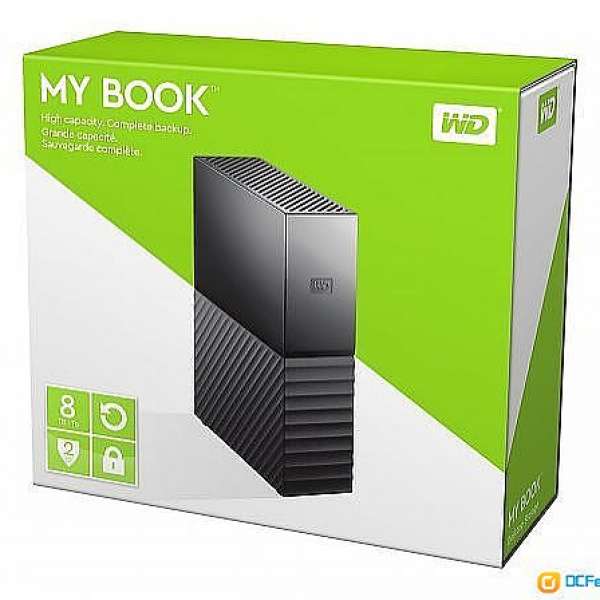 全新 未開封 WD Mybook 8TB USB 3.0 External Hard Drive 原廠3年保養