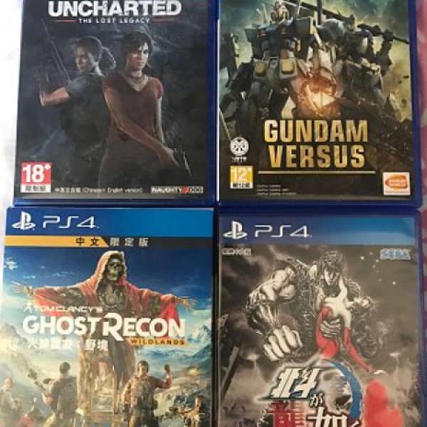 PS4 game uncharted lost legacy Gundam Versus Ghost Recon 人中北斗 switch