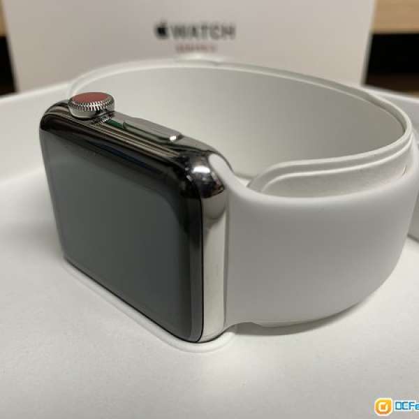 Apple watch Series3 不鏽鋼 LTE版 $3300 9成新 有apple care