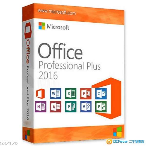 Office 2016 專業版 (可啟動5部PC/Mac)