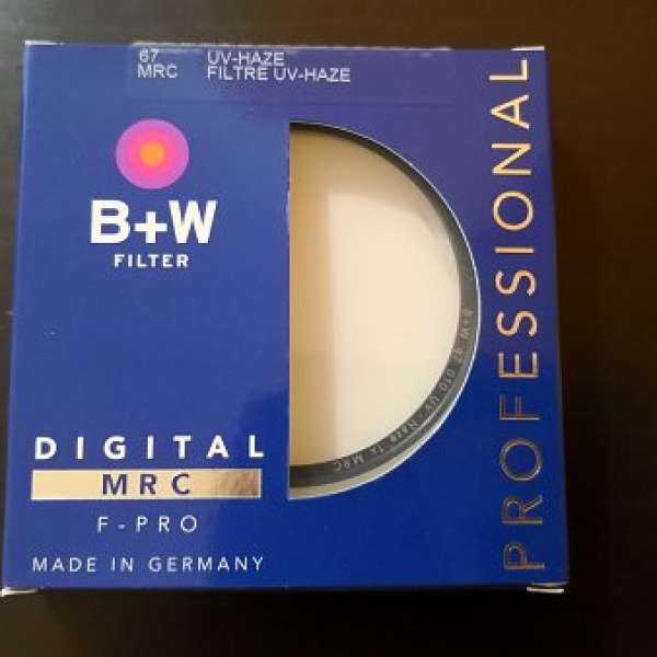 B+W 67mm全新uv filter