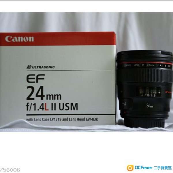出售98%New Canon 24mm F1.4L光圈鏡頭 新淨