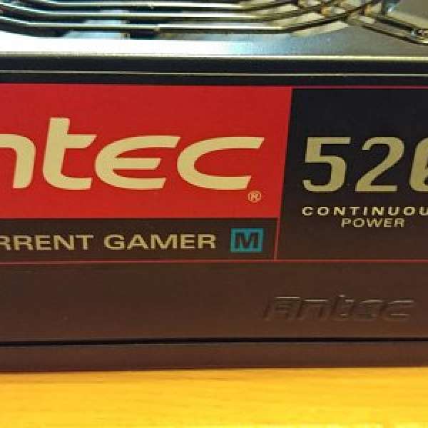 90%New Antec 半模組火牛 HCG-520M 520W 80plus銅