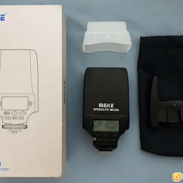 90%新 MEIKE 美科 MK320S GN32 TTL Flash LED補光燈 for Canon