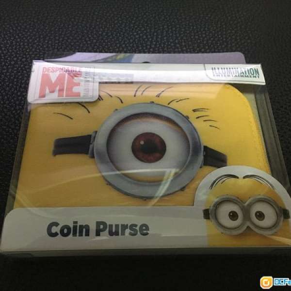 全新，正版，迷你兵，小小兵，minions，despicable me，coin purse 銀包 散銀包 散紙...