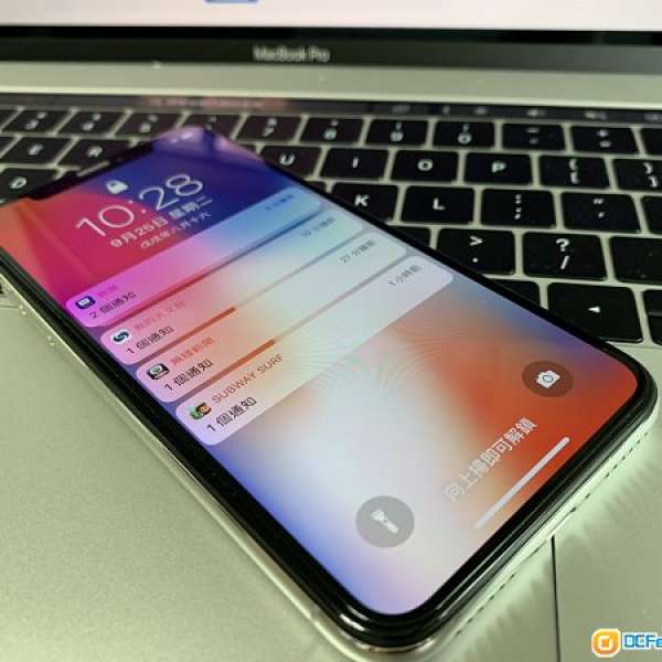 95%新iPhoneX 256G 白色 AppleCare保養