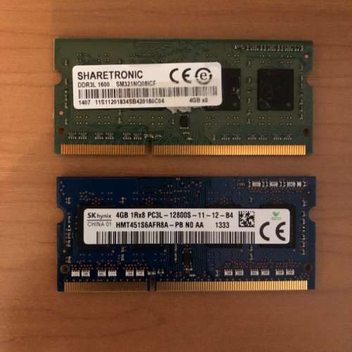 DDR3 8G(4G x 2) for notebook