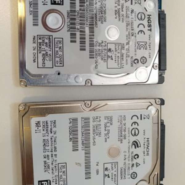 2.5" SATA 500GB 壞 harddisk 兩隻