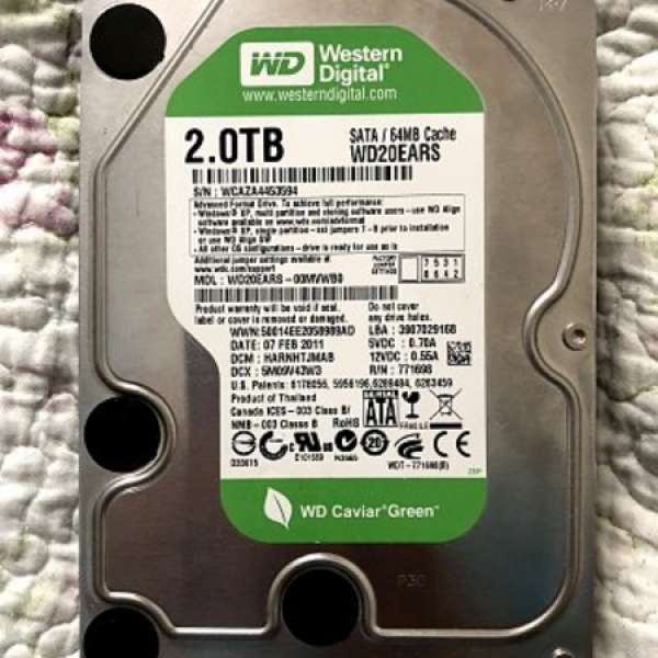 WD Green 2TB Hard disk