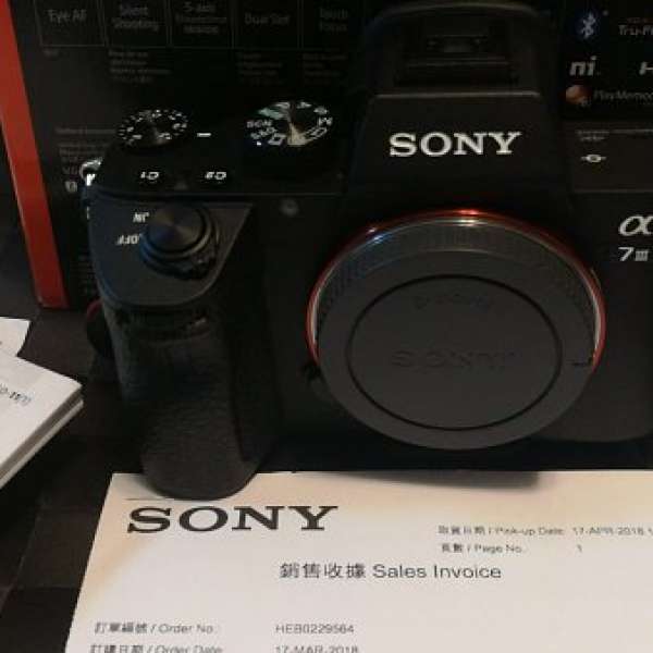 Sony A7III (A7 III, A73) 行貨, 新淨