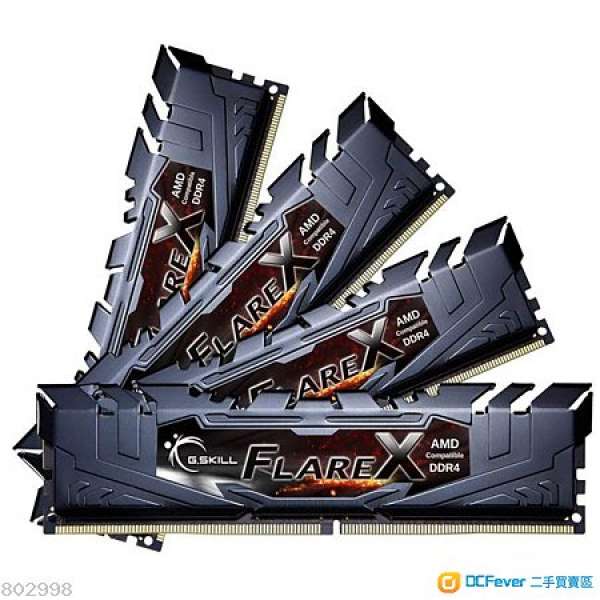 全新G.SKILL Flare X Series 32GB (4 x 8GB) DDR4 For AMD Ryzen