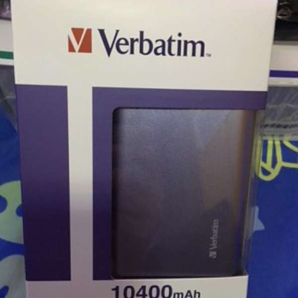 全新未拆 Verbatim Li-ion 10400mAh 行動電源 (淺紫色)