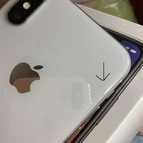 iphone x 256 silver 白 銀 95%new 有保 送Mous 碳纖殻 連全新earpod, lightning線