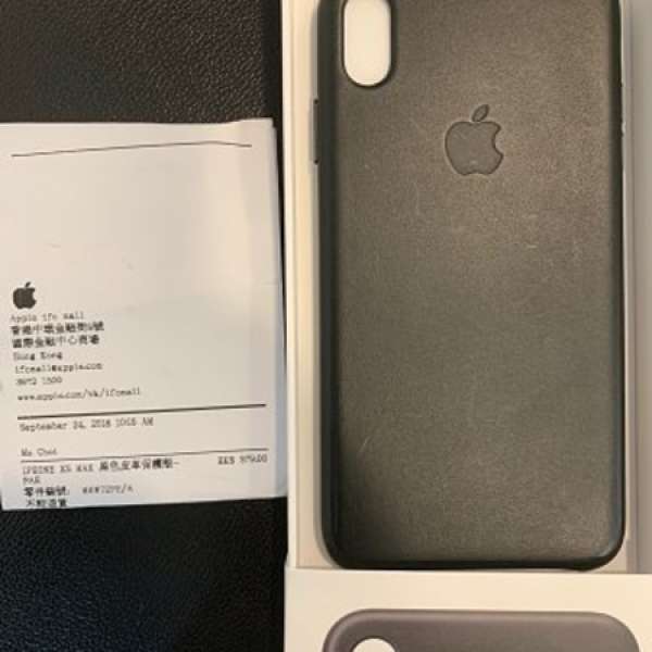 Apple Iphone XS Max 原廠黑色皮套
