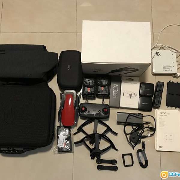 Dji mavic air combo 行貨，29-05-2018玩樂坊購買單據，控已改火星人天缐多配件