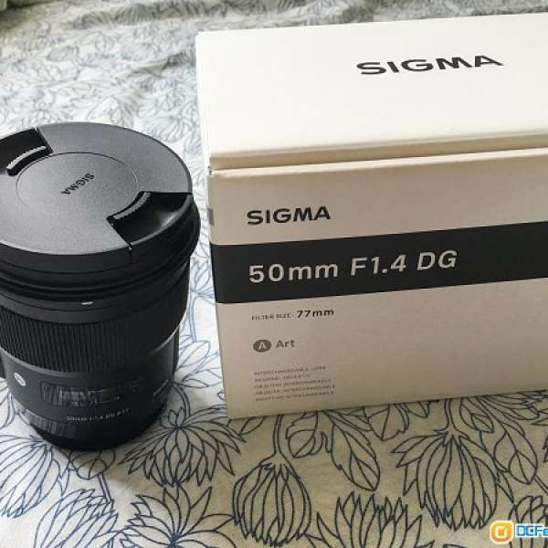 Sigma art 50mm 1.4 95%新 行貨極新 3月購入