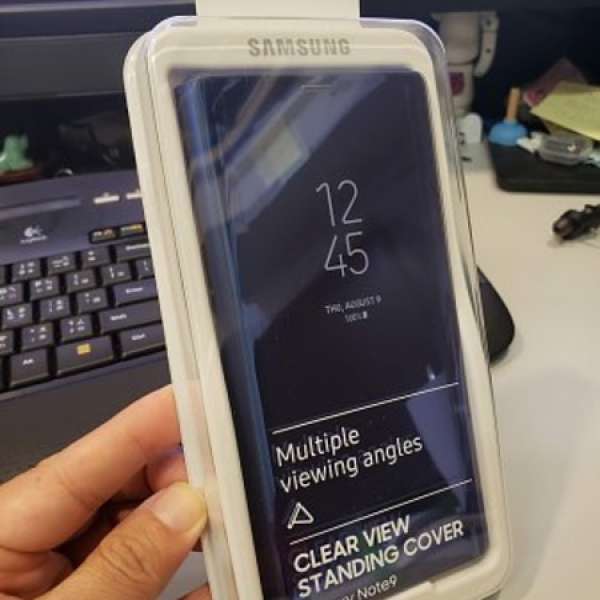 Samsung Note 9 Clear View Standing Cover 藍色