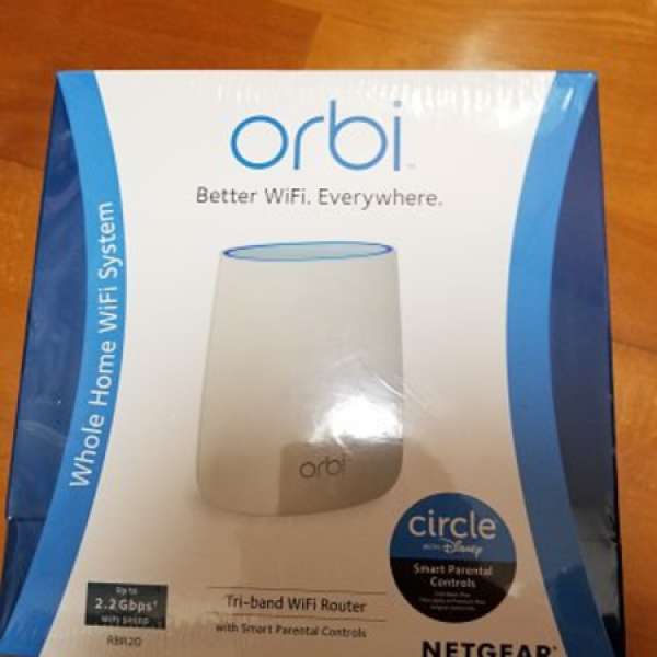 全新 行貨 NETGEAR Orbi Micro AC2200 三頻 Mesh Wi-Fi 單體路由器 RBR20