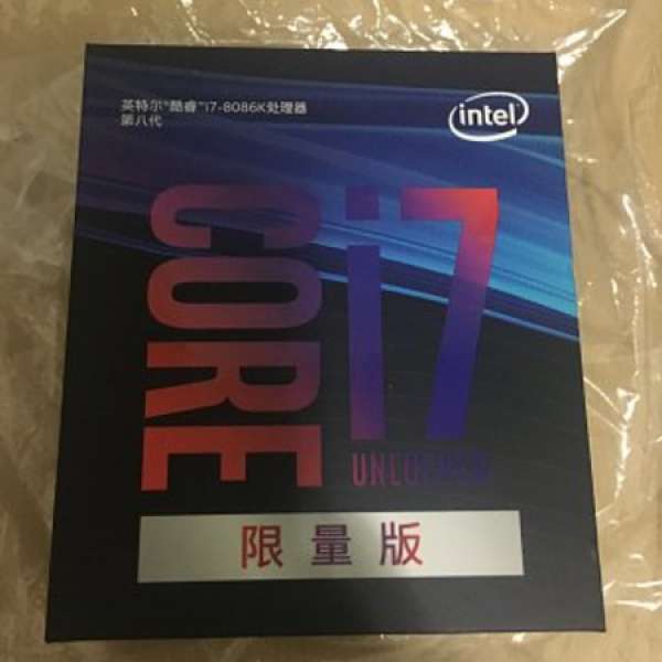 Intel i7 8086k 全新未拆封/brand new