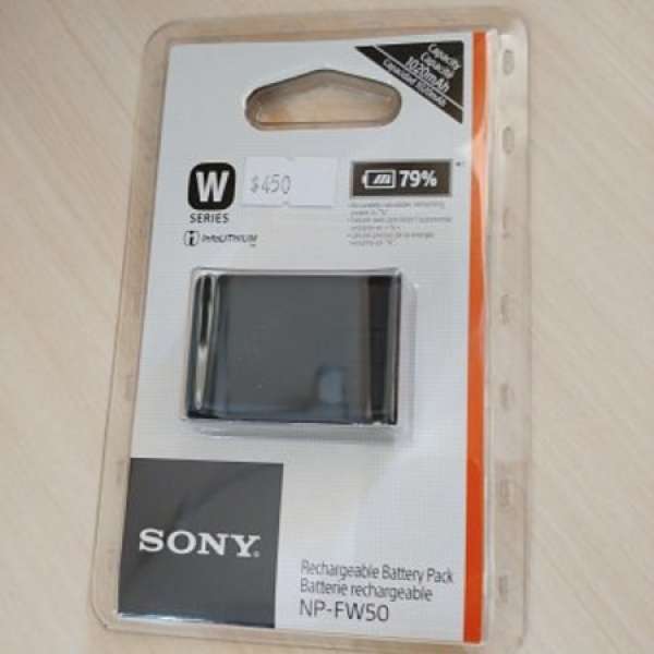 SONY NP-FW50 Rechargeable Battery (全新)