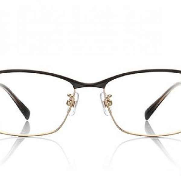100% 全新日本名牌 J!NS Combination Titanium 超輕超薄鈦金屬眼鏡架