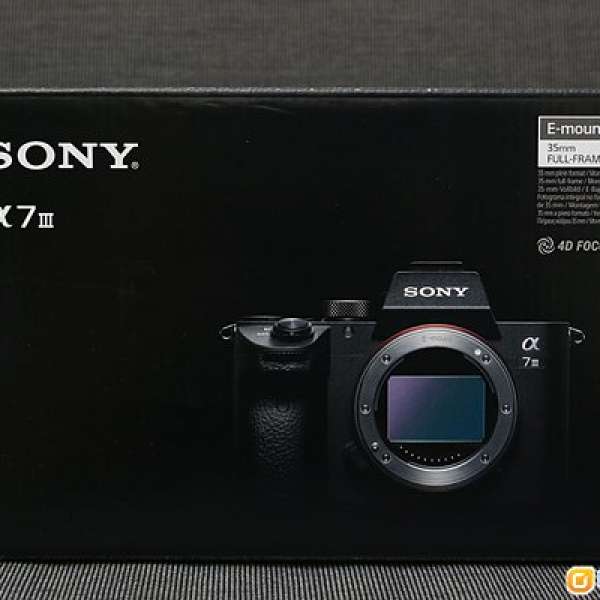 全新行貨 Sony A7III A73 A7M3