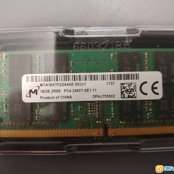 NEW MICRON 16GB DDR4 2400 SODIMM MTA16ATF2G64HZ-2G3H1 PC4-2400T-SE1-11