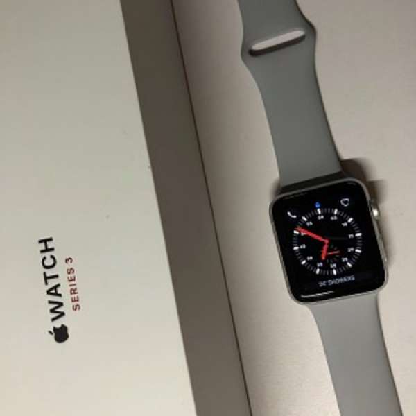 apple watch 3 LTE 42mm silver sport