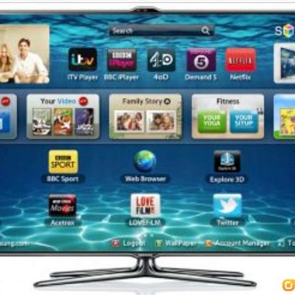 Samsung 46吋 ES7000 Smart 3D TV